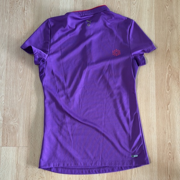 Puma Xs purple golf polo - Picture 4 of 7